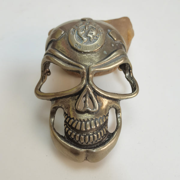 Saddle Bag Skull Concho Large Skull Mask Concho