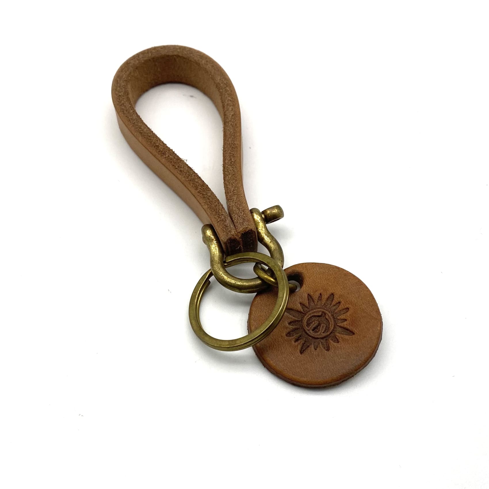 Metal Field Shop Handmade Leather Keychain