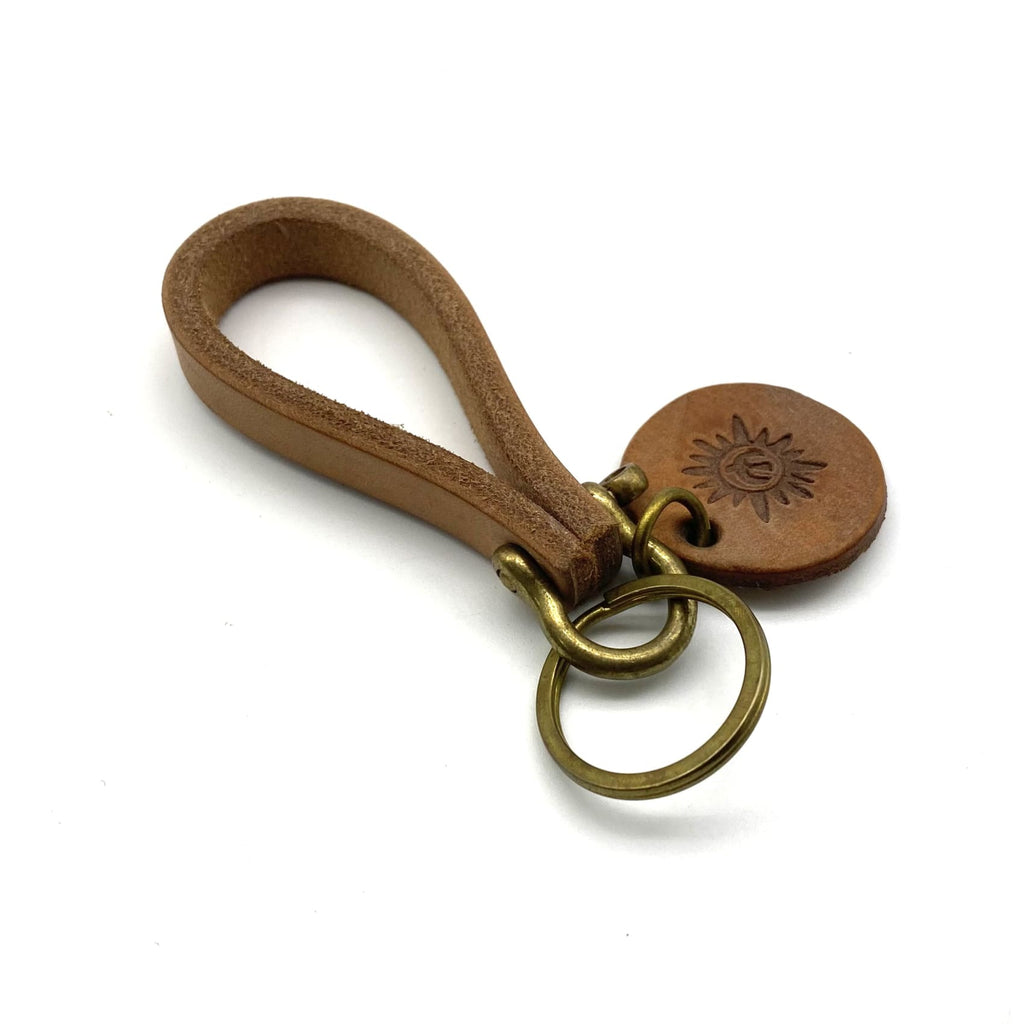 Keycare car leather keychain metal alloy buckle key holder keyring org