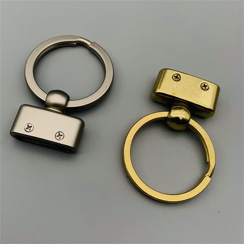 Leather Keychain Head,Key FOB Keychain Cover Holder,Leather Hardwares - Keychains