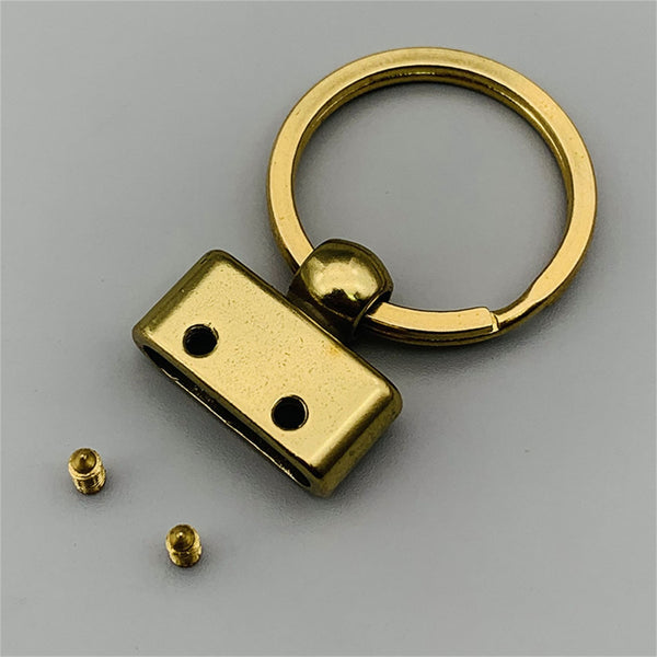 Leather Keychain Head,Key FOB Keychain Cover Holder,Leather Hardwares - Keychains