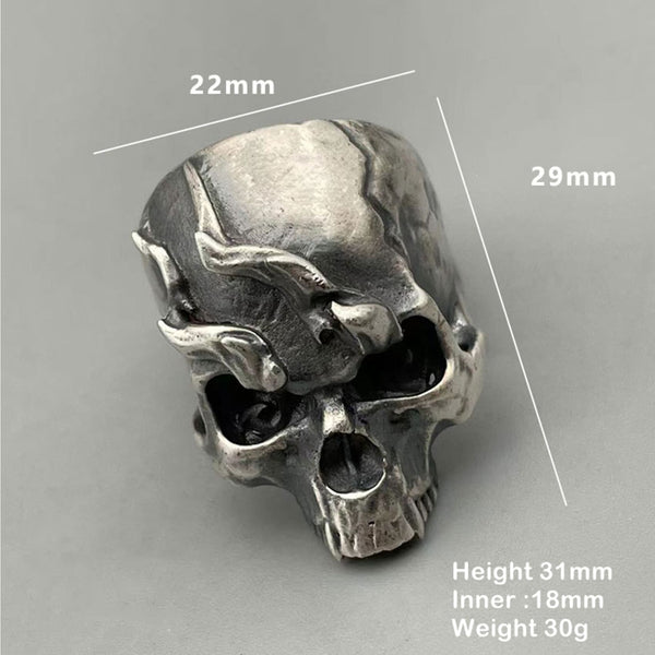 Mens Gifts Skull Sterling Silver Ring - 1pcs - Rings
