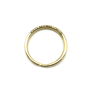 Personalized Brass Key Split Ring Custom Circle Keyring 30mm - keyrings