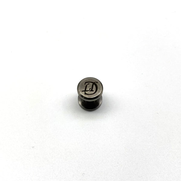 Personalized Gun Black Leather Screw Rivets Custom Logo&Text Leather Craft Chicago Screw 