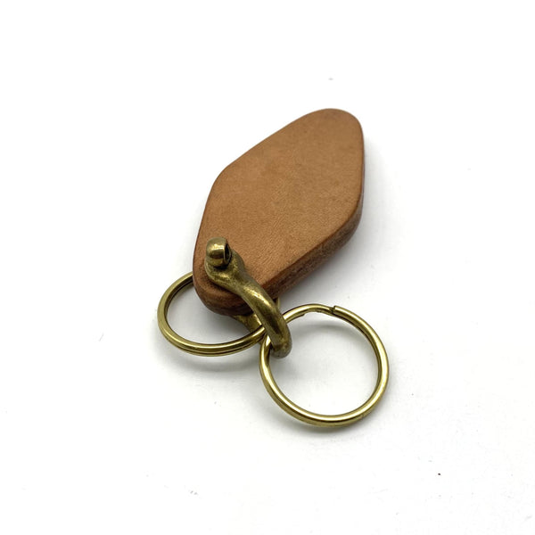 Personalized Keychain Leather Key Fob Custom Name&phone number