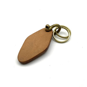 Personalized Keychain Leather Key Fob Custom Name&phone number