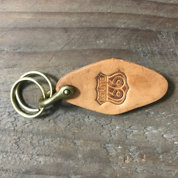 Personalized Keychain Leather Key Fob Custom Name&phone number