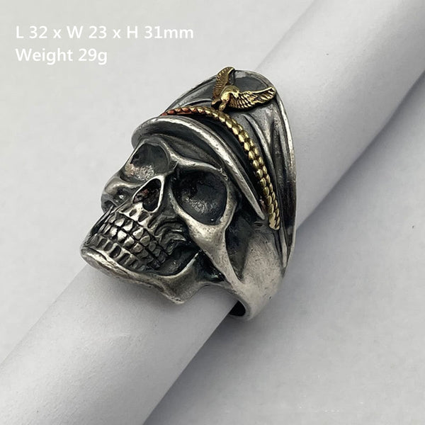 Pirate Skull 925 Sterling Silver Ring Men Gifts - 1pcs - Rings