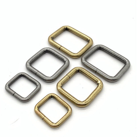 Solid Brass D-Ring for Leather Goods, Handbags, Dog Collars, Accessories & More | Natural Brass | 1 1/4 inch (B7025-1E-BOCR2-LL)