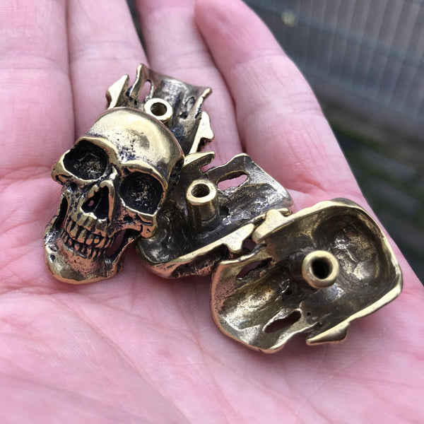 Retro Brass Skull Concho Rivets Screw Back Leather Crafting Hardwares - Rivets