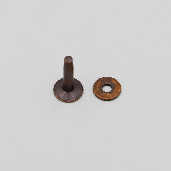 Retro Copper Rivets With Burrs,Leather Fastener Rivet,Wood Work Binding Rivet 4x21mm - Rivets