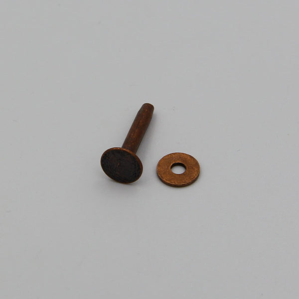 Retro Copper Rivets&Burrs,Leather Fastener Rivet,Wood Work Binding Rivet 3x14mm - 1pcs - Rivets