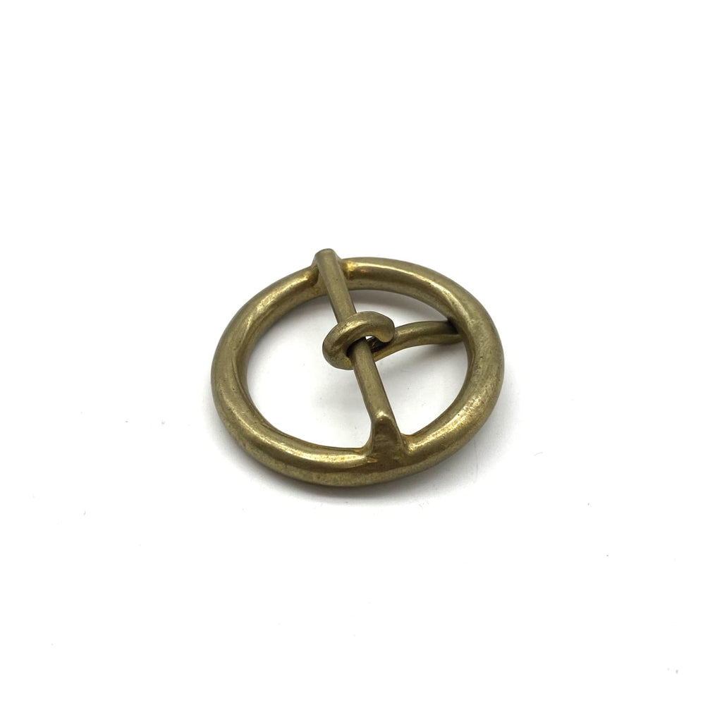30mm Round Brass Buckle Golden Women Belt Fitting Tools Leather