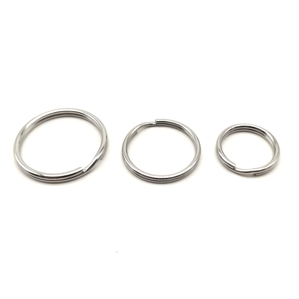 In Circle Key Rings Stainless Keyrings Round Circle Split Ring 20/25/30mm – Metal Field Shop