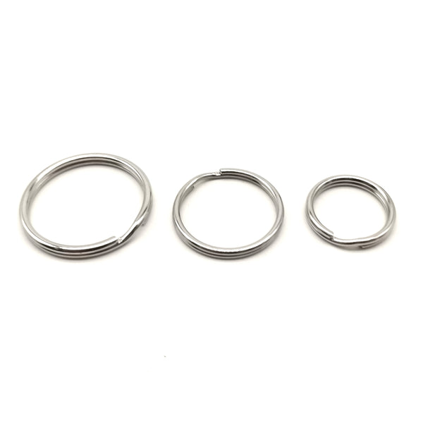 Stainless Keyrings Round Circle Split Ring 20/25/30mm