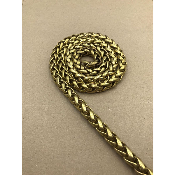 Solid Brass Wheat Chain Palma Chain 6mm