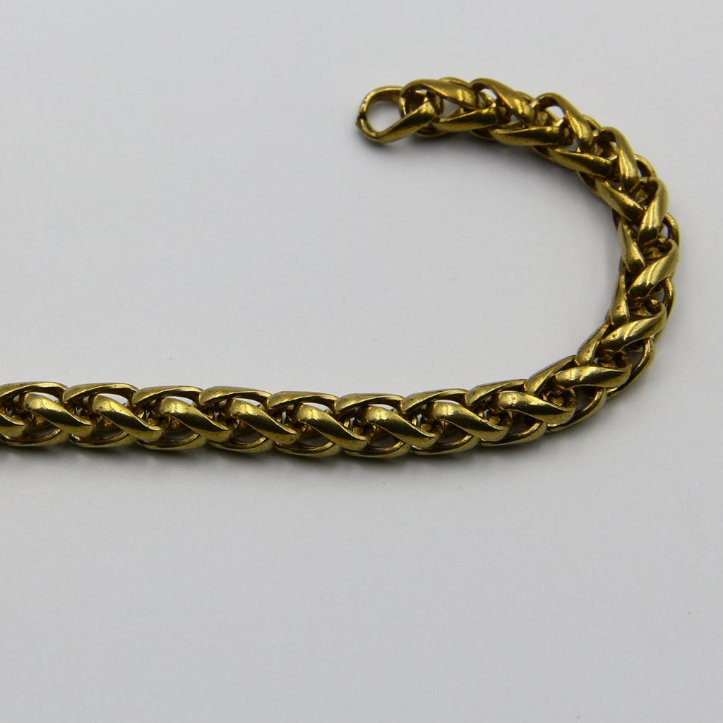 Vintage Brass Chain Wheat Link Chain With Nice Age Patina 5mm Chain sold by  the Foot CH1210 