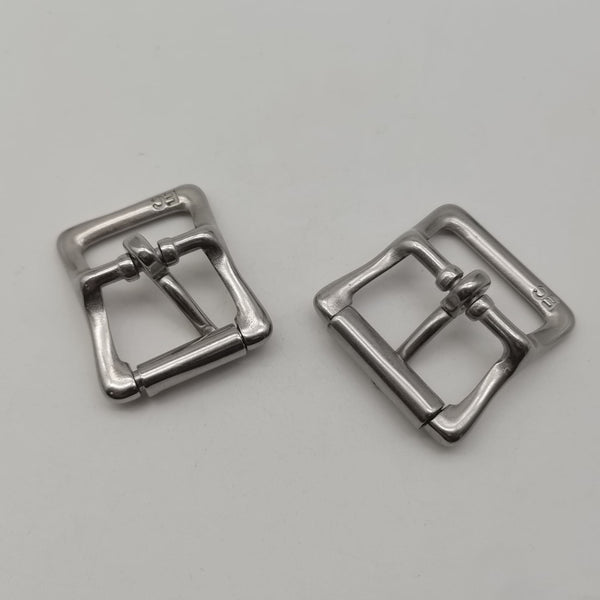 Stainless Halter Strap Buckle Leather Strap Fastener Roller Bar Buckle 20/25mm Centre Heel Rolling Bar Buckles