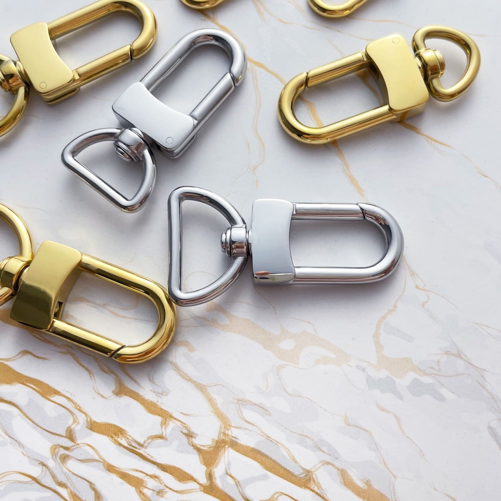 Luxury Handbag Chain Snap Clasp | Stainless Bag Buckle | Gold