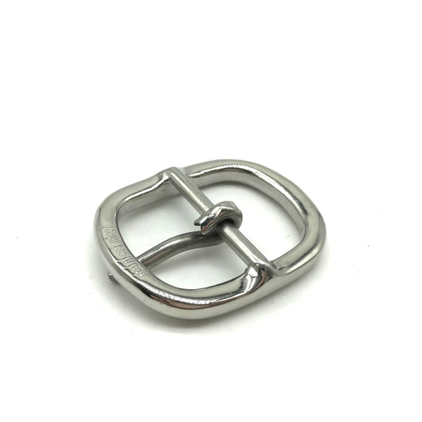 Stainless Oval Buckle Unisex Leather Strap Fastener Closure 30mm