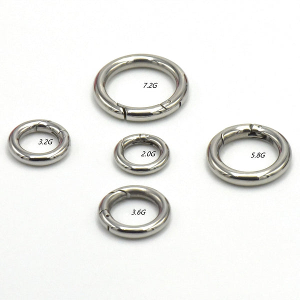 Stainless Spring Ring Keyring Jump Rings Chain Connector - split ring