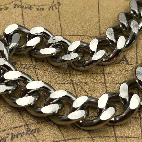 Stainless Steel Curb Chain Supply 15mm - Chains