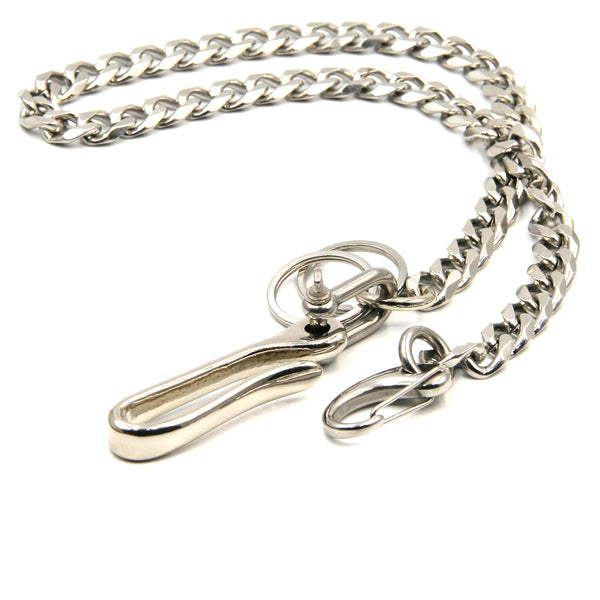 Silver Wallet Chain Leather Belt Key Holder Keychain Stainless Steel Purse Chain Men's Gifts