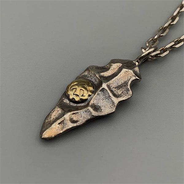 Stone Arrowhead Necklace Japan Goros Style Boy Fashion Jewelry