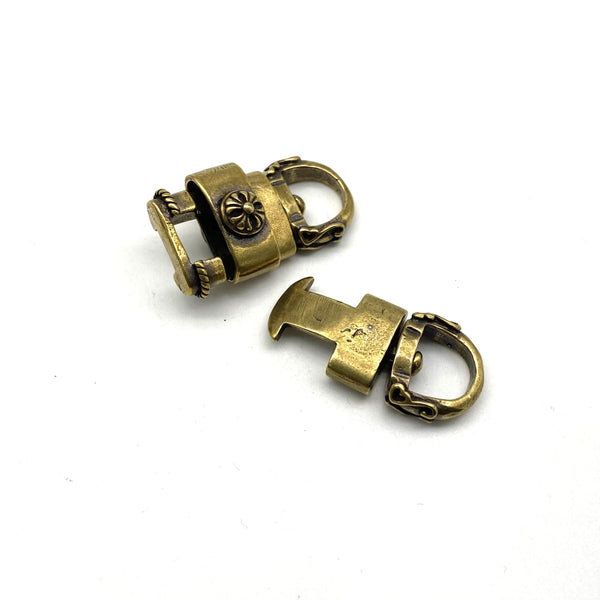 Swivel Double Head Hook Keychain Decor Connector Brass Chain Linker - Clasps & Hooks