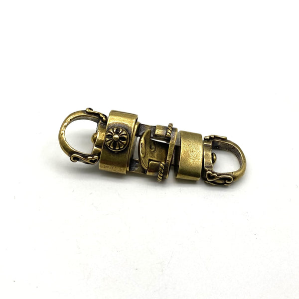 Swivel Double Head Hook Keychain Decor Connector Brass Chain Linker - Clasps & Hooks