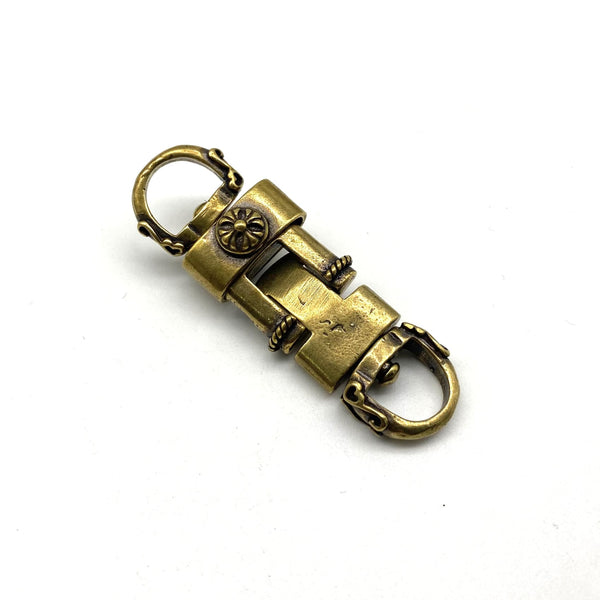 Swivel Double Head Hook Keychain Decor Connector Brass Chain Linker - Clasps & Hooks