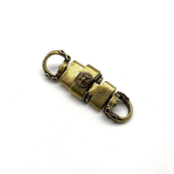 Swivel Double Head Hook Keychain Decor Connector Brass Chain Linker - Clasps & Hooks