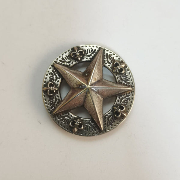 Texas Star&Concho Leather Decor Screw Rivets Bag Making Hardwares Craft Accessories - Concho