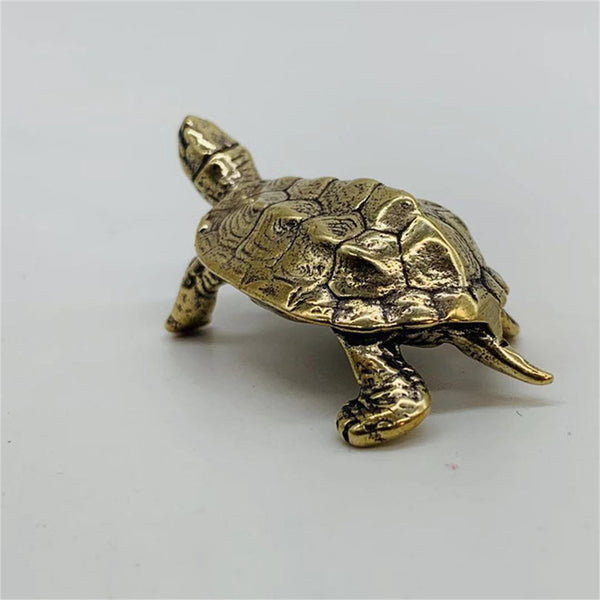 Brass Turtle Figurine,Tabletop Decoration Ornament,Turtle Statue,Turtle Knick Knack,Children's Gifts