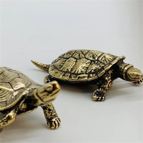Brass Turtle Figurine,Tabletop Decoration Ornament,Turtle Statue,Turtle Knick Knack,Children's Gifts