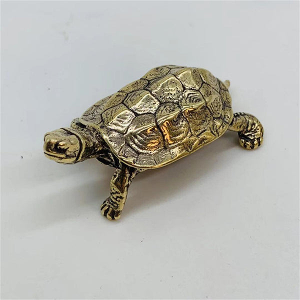 Brass Turtle Figurine,Tabletop Decoration Ornament,Turtle Statue,Turtle Knick Knack,Children's Gifts