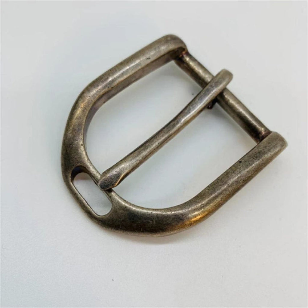 Metal Field Retro Belt Buckle,With Loop,35 mm,Old Silver Buckles for Handmade Leathercraft Belt, Arabesque Style 5sets