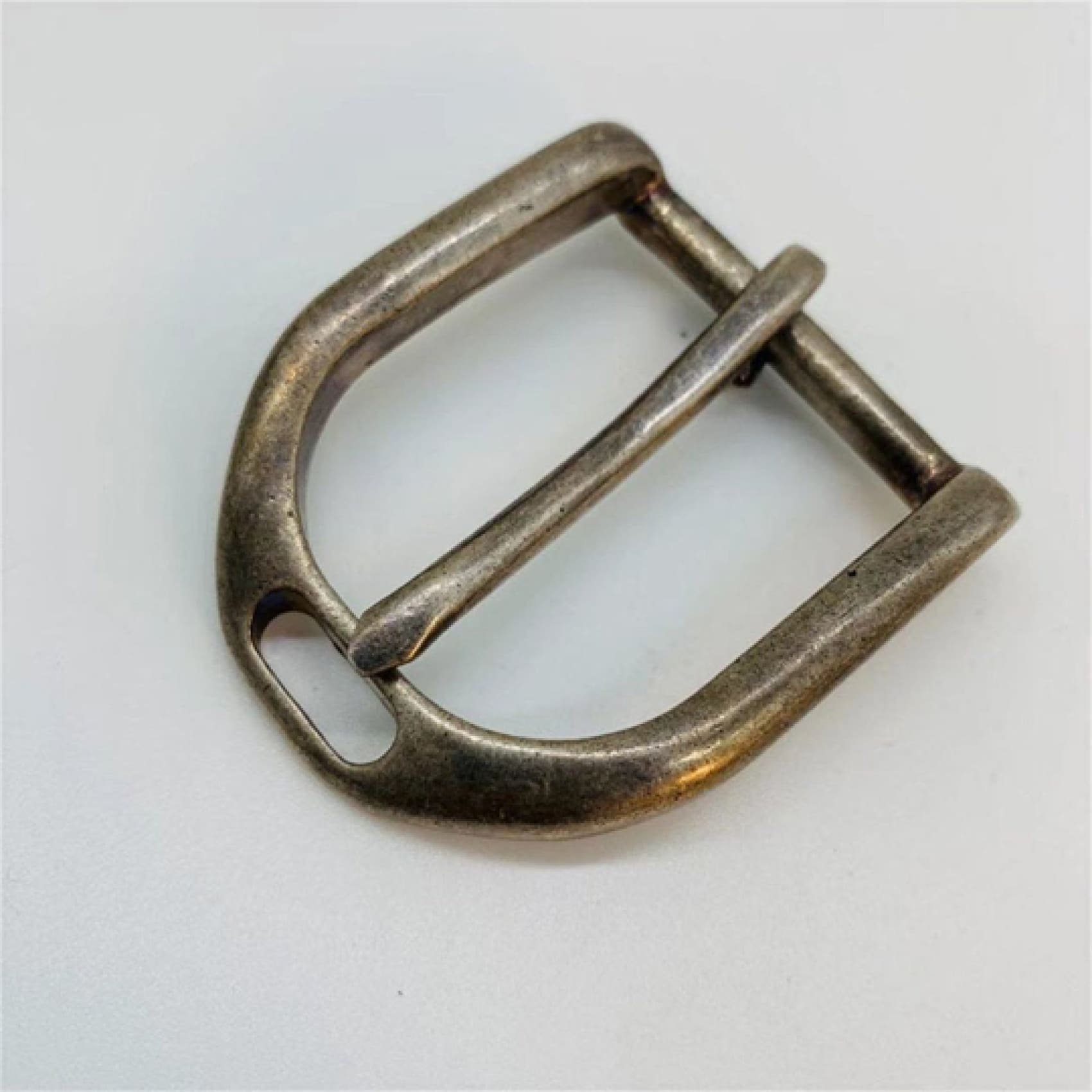 35mm Antique Silver Finish Sterling Silver Buckle D shape Women Leather Strap Fastener Buckle