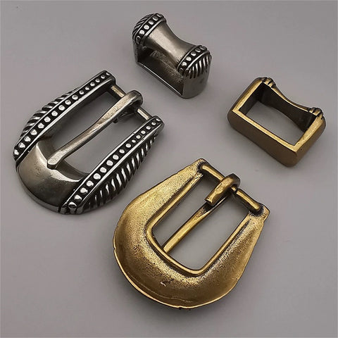 Women Vintage Copper Buckle with Loop,19mm Buckle Kits