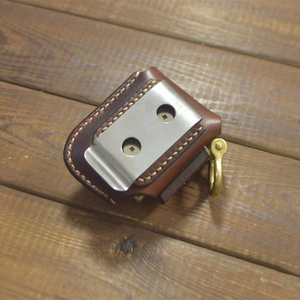 Zippo Lighter Case Leather Case Lighter Cover Belt Loop Keychain