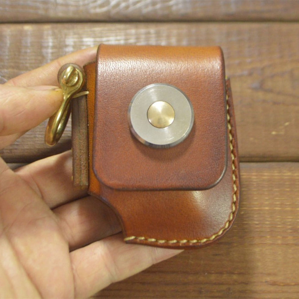 Lighter Pouch Lighter Sleeve Leather Lighter Keyring 