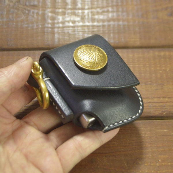 Zippo Lighter Case Leather Case Lighter Cover Belt Loop Keychain