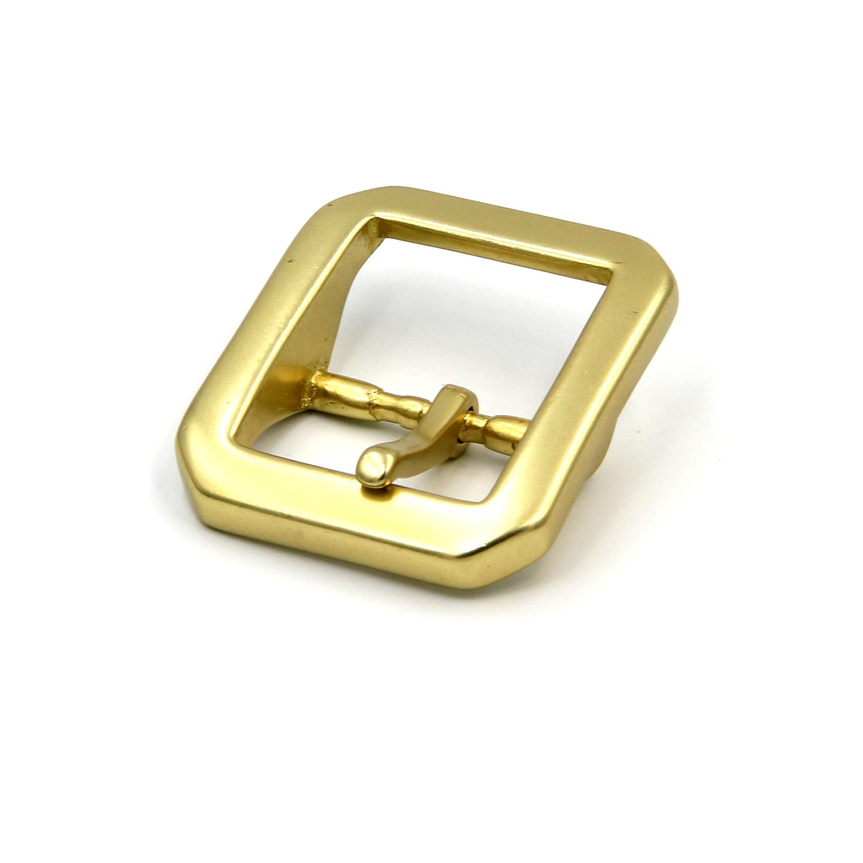 Heavy duty gold solid brass belt buckle – DMleather