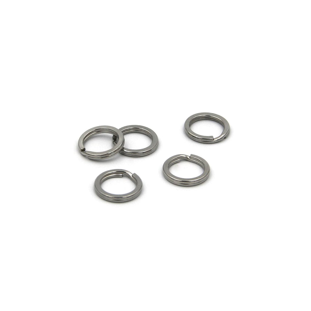 15mm Outer Diameter Metal Black Key Rings Curved Surface Split Ring Pack of  150 