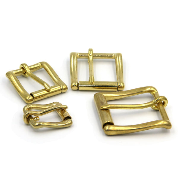 Roller Brass Buckle 25 mm - Metal Field Shop
