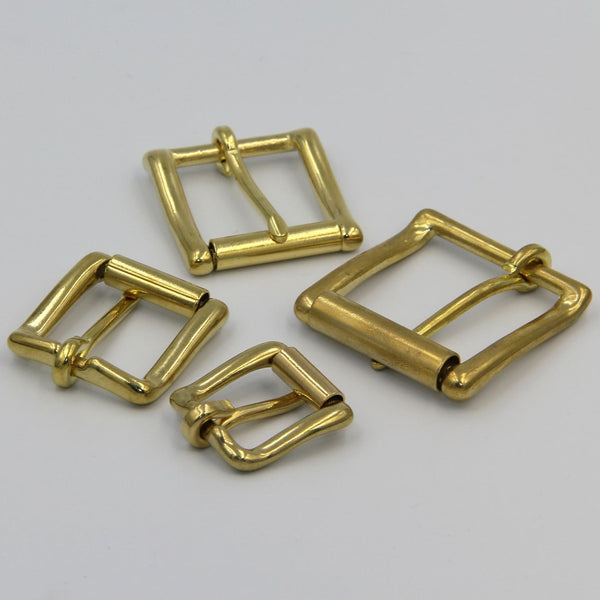 Roller Brass Buckle 25 mm - Metal Field Shop