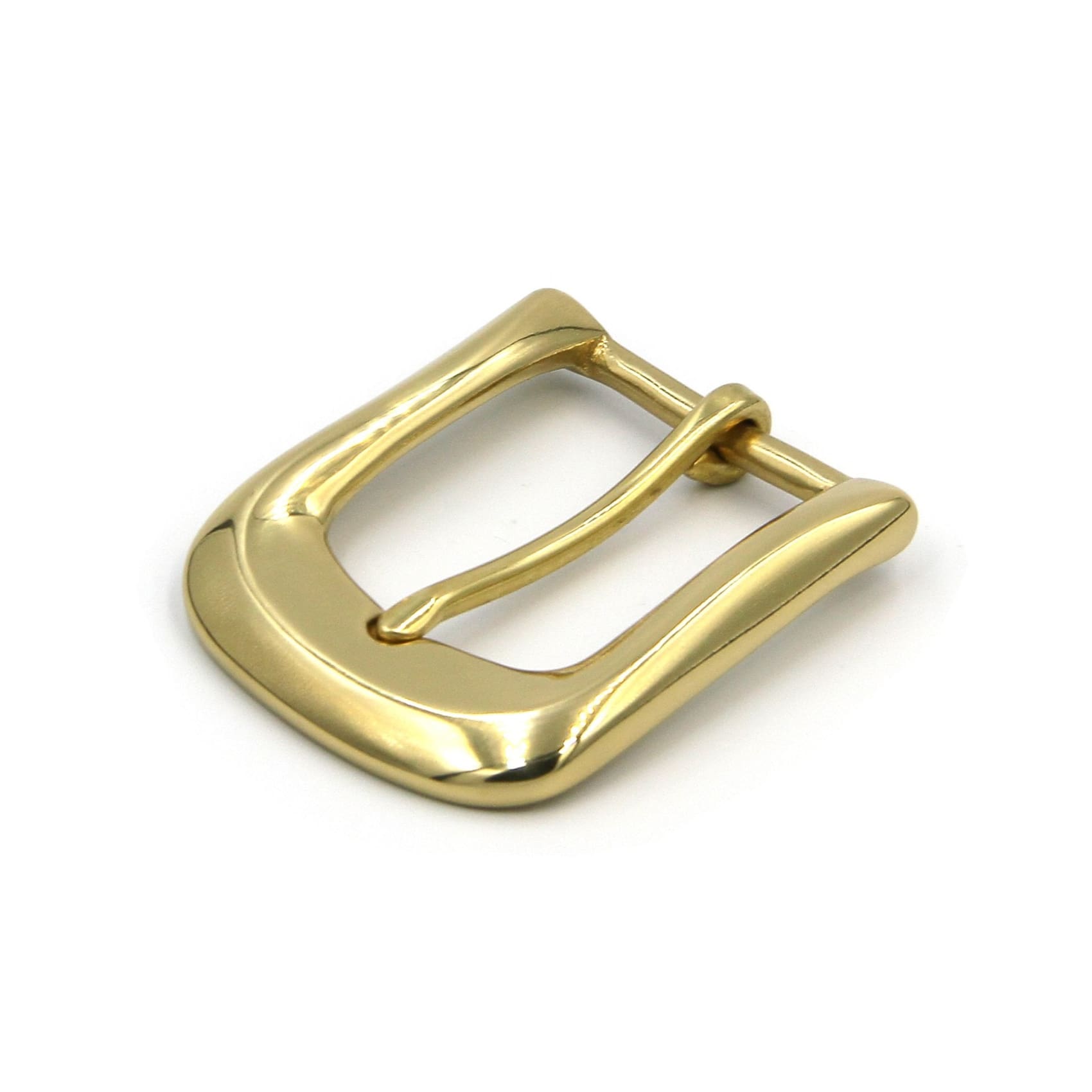 Glass Finish Shiny Gold Buckle,Solid Brass High Polishing 35mm - Metal Field Shop