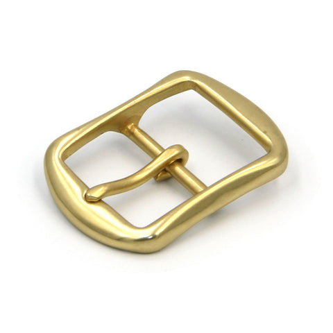 35mm Classic Belt Buckle Solid Brass - Metal Field Shop