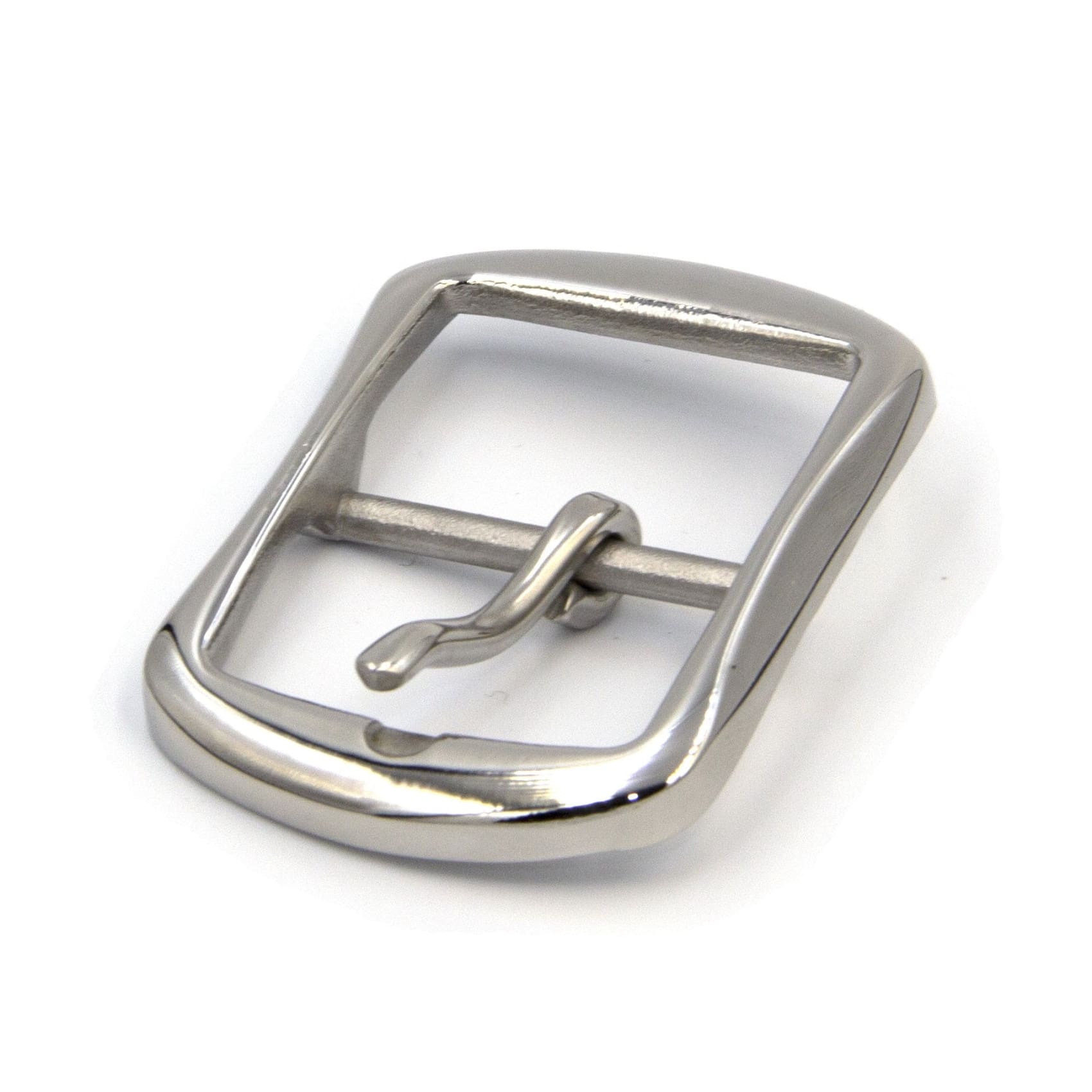 36mm Glass Finish Buckle Stainless Steel Leather Belt Buckle