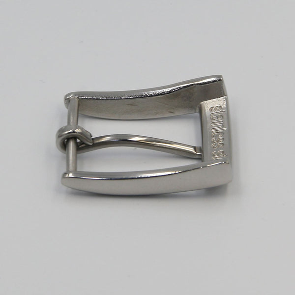 Buckle For Leather Crafts, Shiny Finish, Stainless - Metal Field Shop